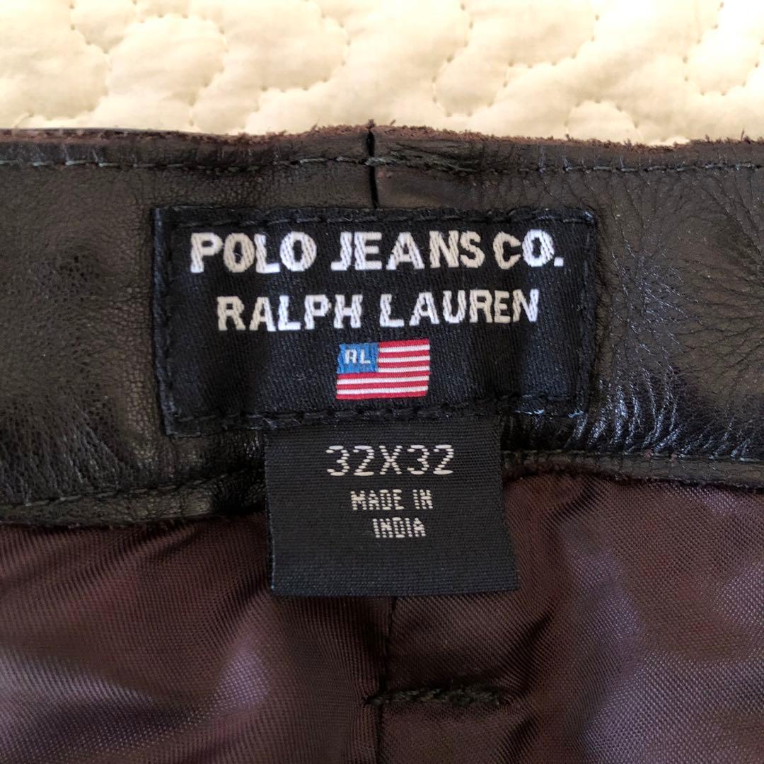 ラルフローレン　レザーパンツ