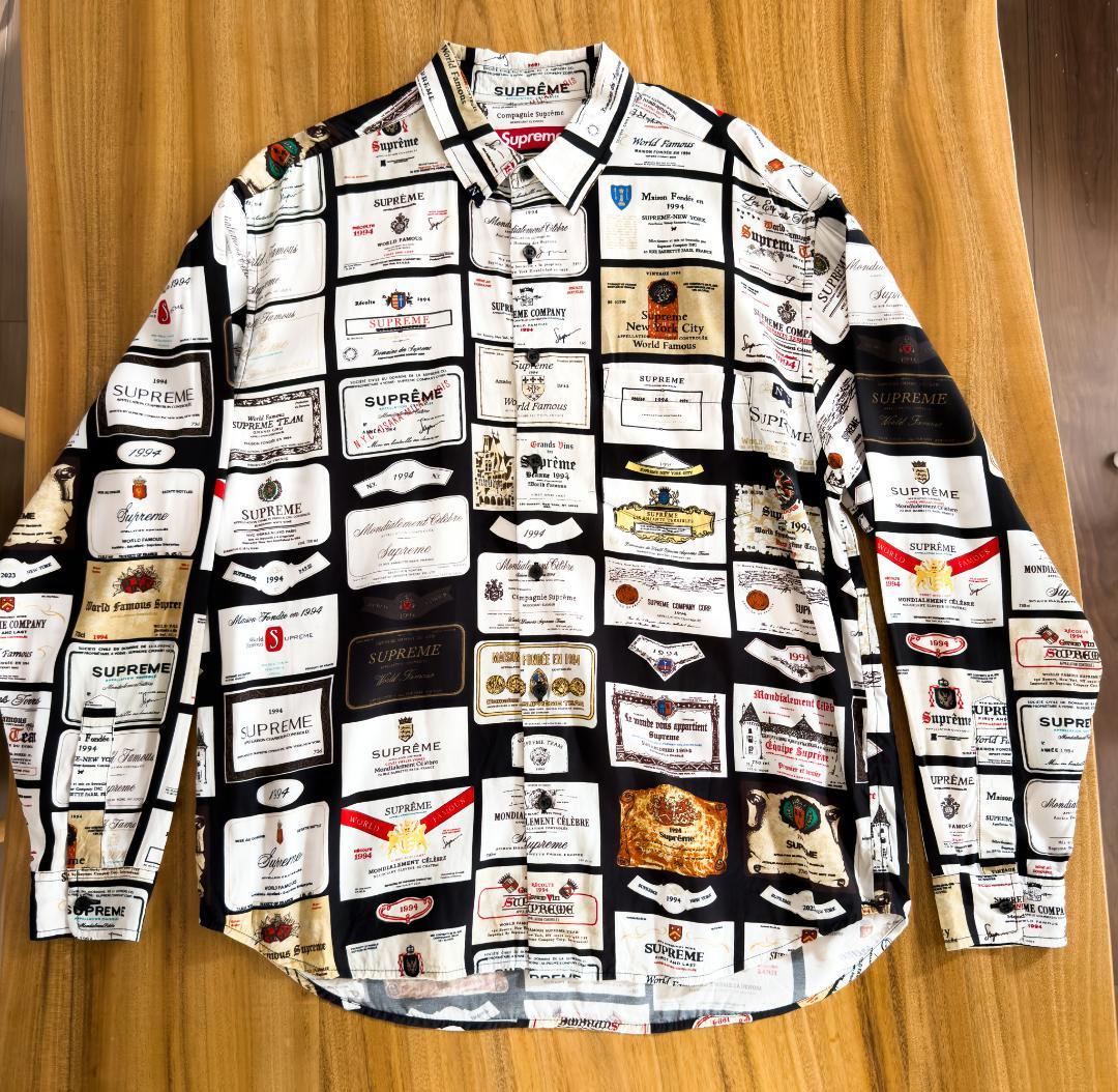 supreme 24FW label shirt Mサイズ
