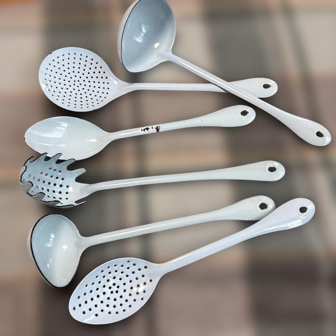 キッチンツール6点セットホーロー製