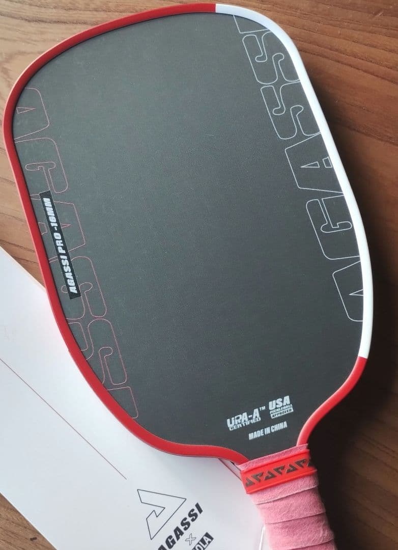 中古品 JOOLA ヨーラ アガシ プロ 16mm ピックルボール パドル