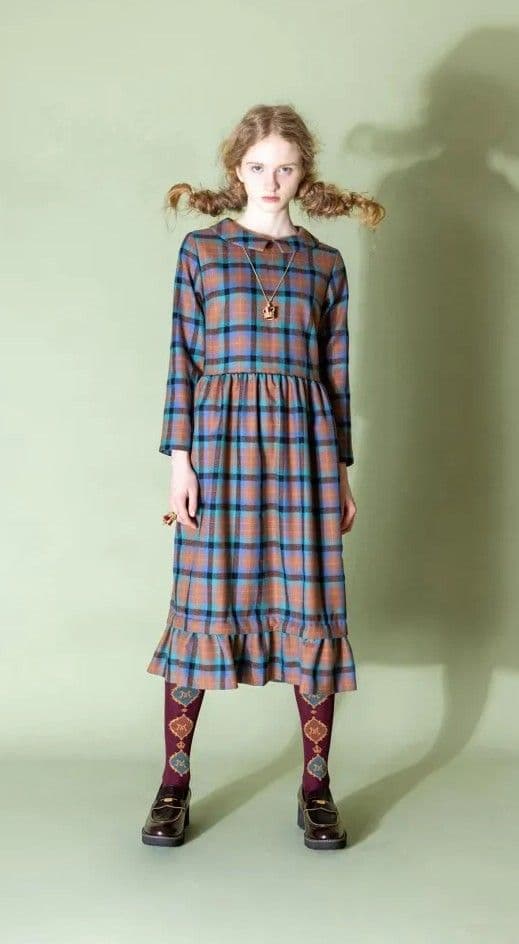 れ*に様 ジェーンマープル　タータンチェック　day dress 新品