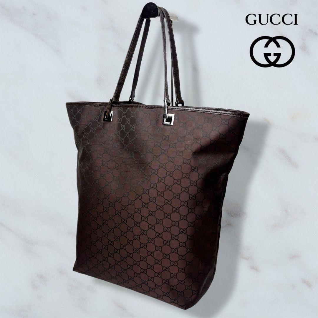 011 極美品 GUCCI ハンドバッグ トートバッグ 肩掛け GG柄
