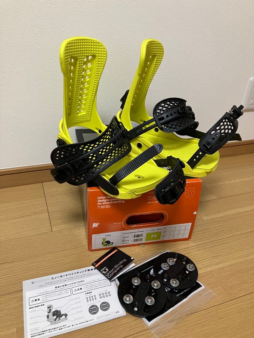 UNION force 2021/22 ビンディング Mサイズ イエロー