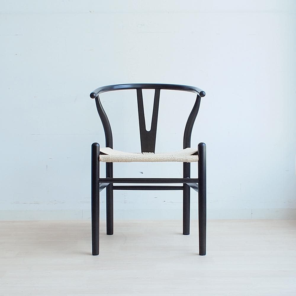 リプロダクト Yチェア ブラック/黒フレーム 椅子 デザイナーズ 北欧 名作椅子