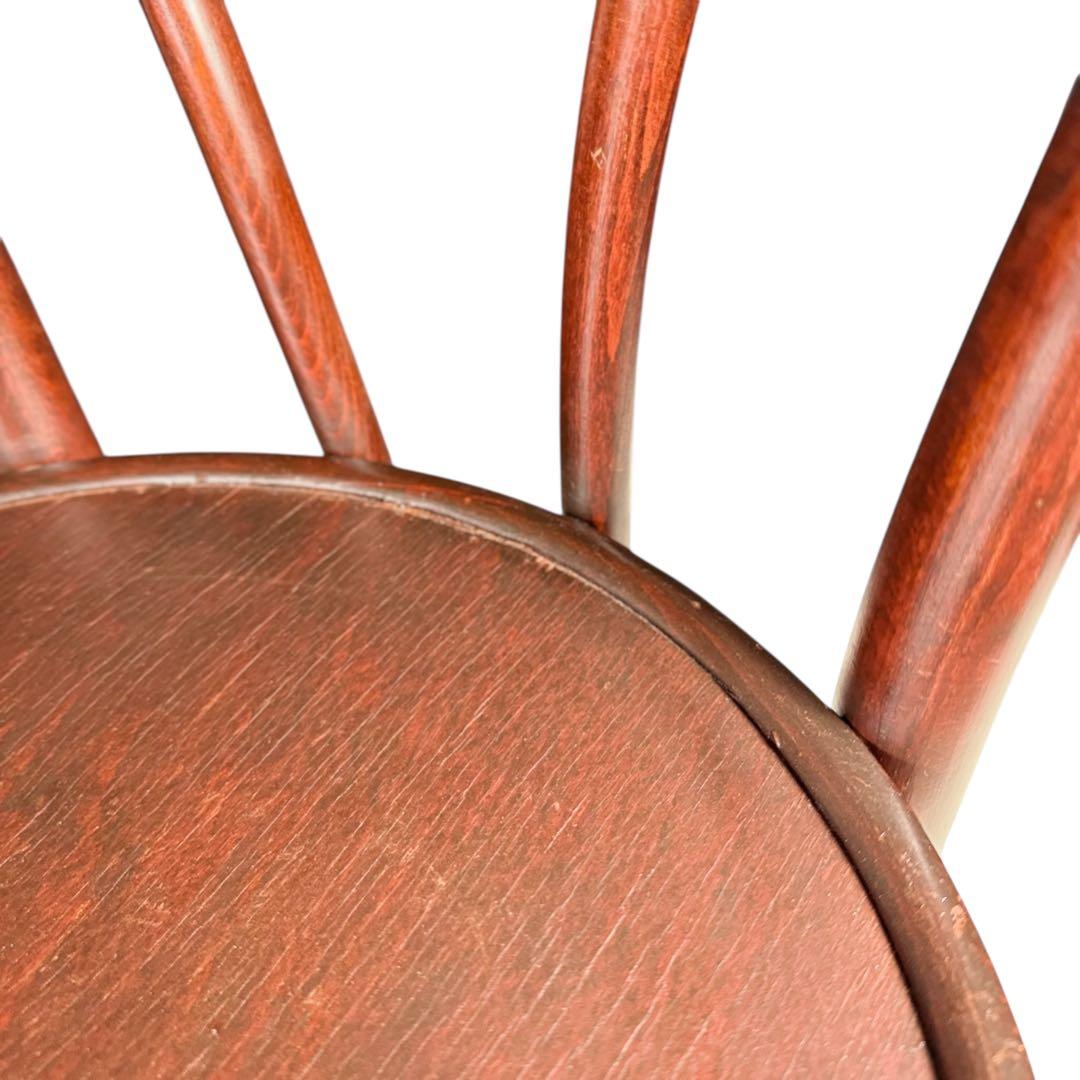 HR719 古いマルニ木工　東欧　ルーマニア製　ベントウッドチェア　曲木椅子