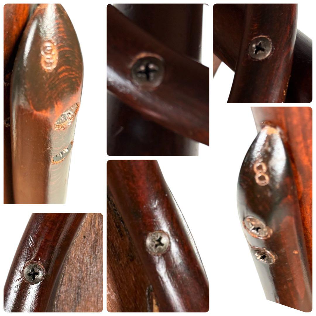 HR719 古いマルニ木工　東欧　ルーマニア製　ベントウッドチェア　曲木椅子