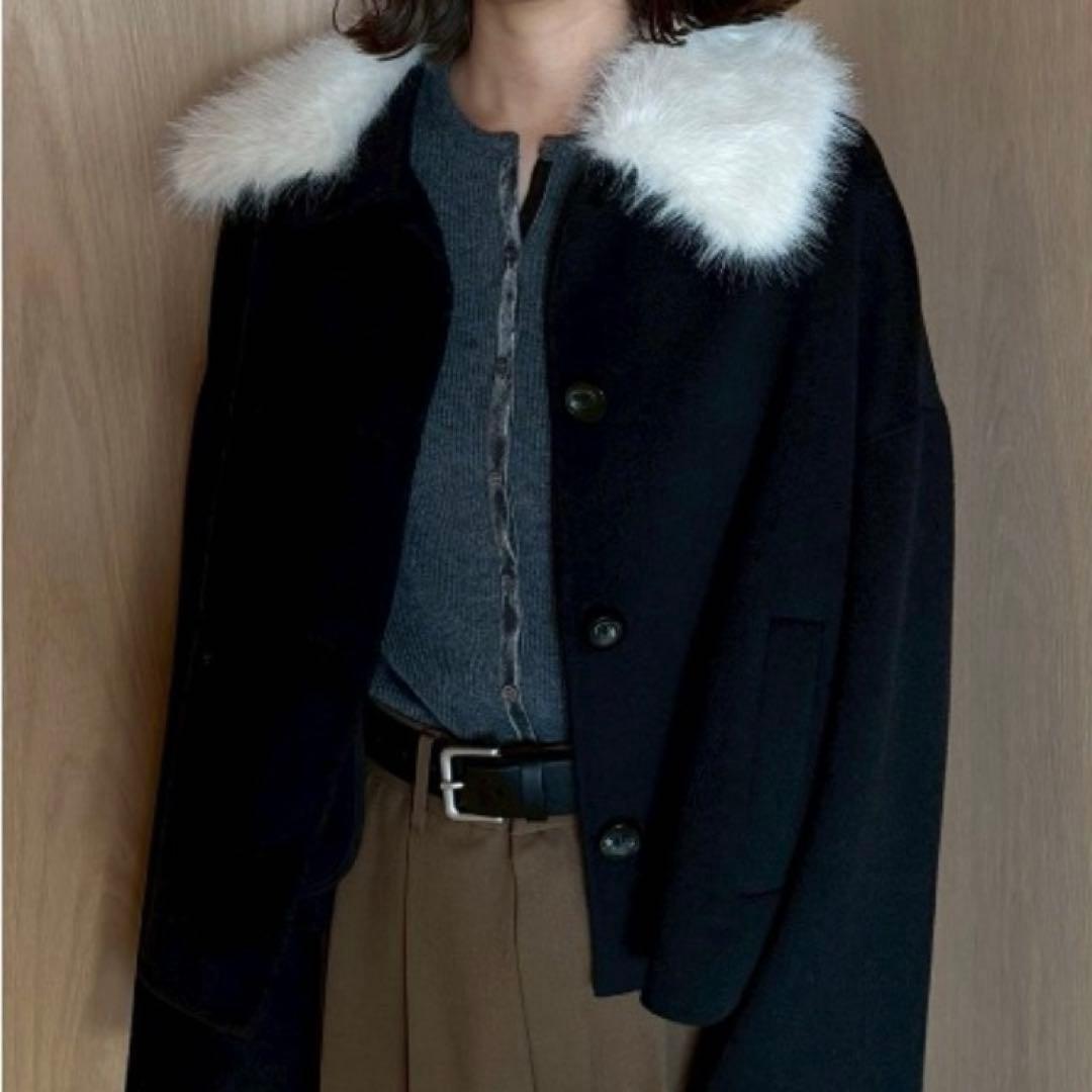 【本日限定SALE】Mila Owen 2wayファーカラーリバーショートコート