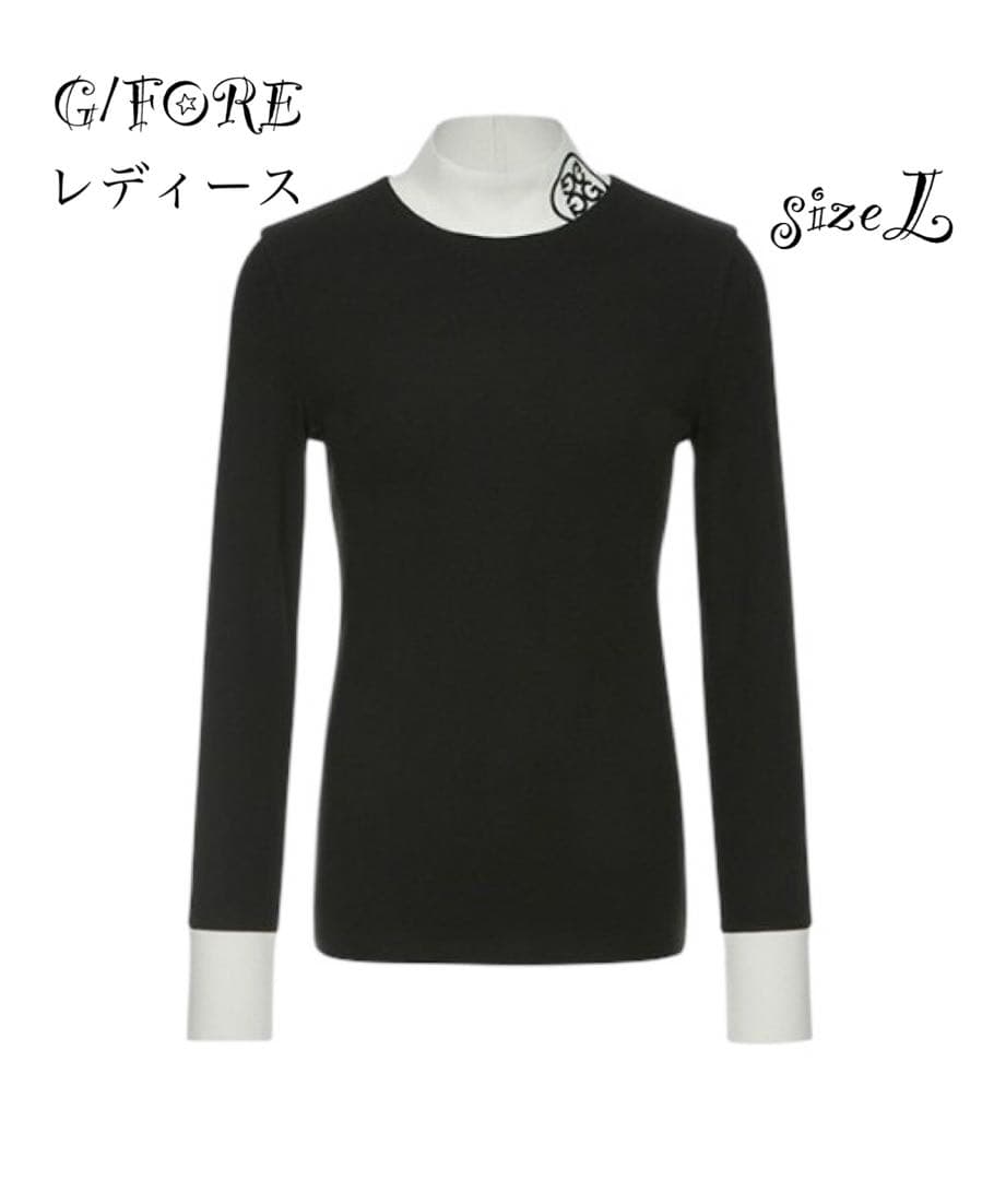 新品未使用新作韓国G/FOREジーフォアレディースハイネックシャツsizeL