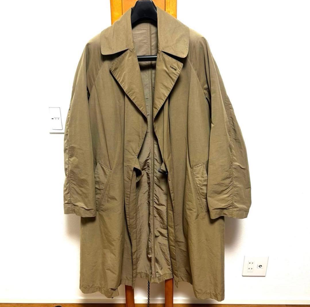 COMOLI 名作17SS コットンナイロン タイロッケンコート サイズ1 美品
