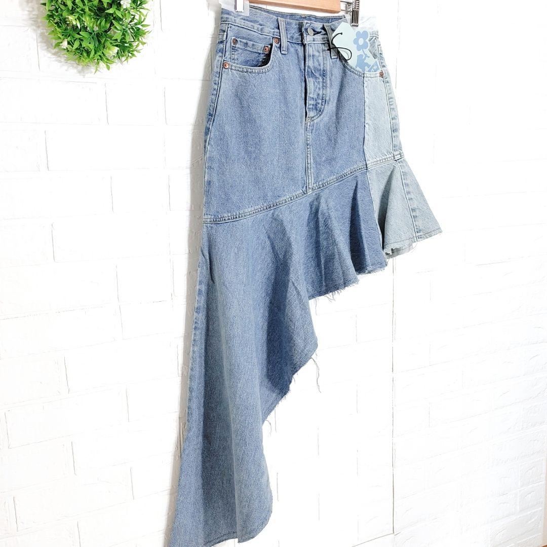 未使用品 リーバイス コラボ スカート デニム マーメイド アシメ 大坂なおみ