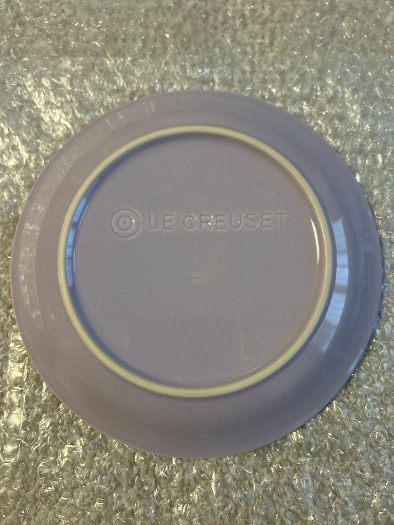 ル・クルーゼ★メゾンドパリ★パイディッシュ・プレート19センチ★モーヴピンク