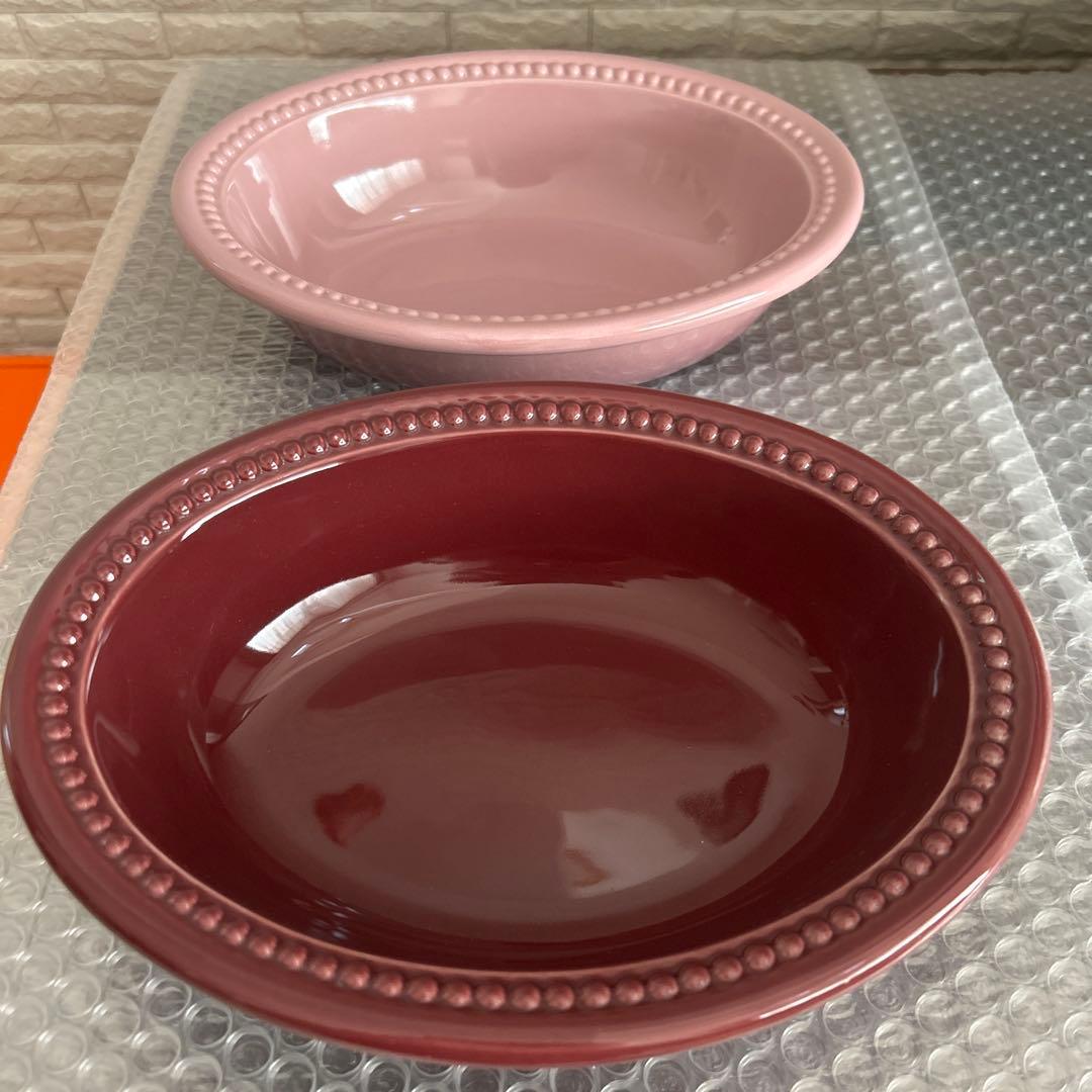 ル・クルーゼ★メゾンドパリ★パイディッシュ・プレート19センチ★モーヴピンク