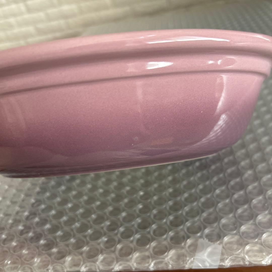 ル・クルーゼ★メゾンドパリ★パイディッシュ・プレート19センチ★モーヴピンク