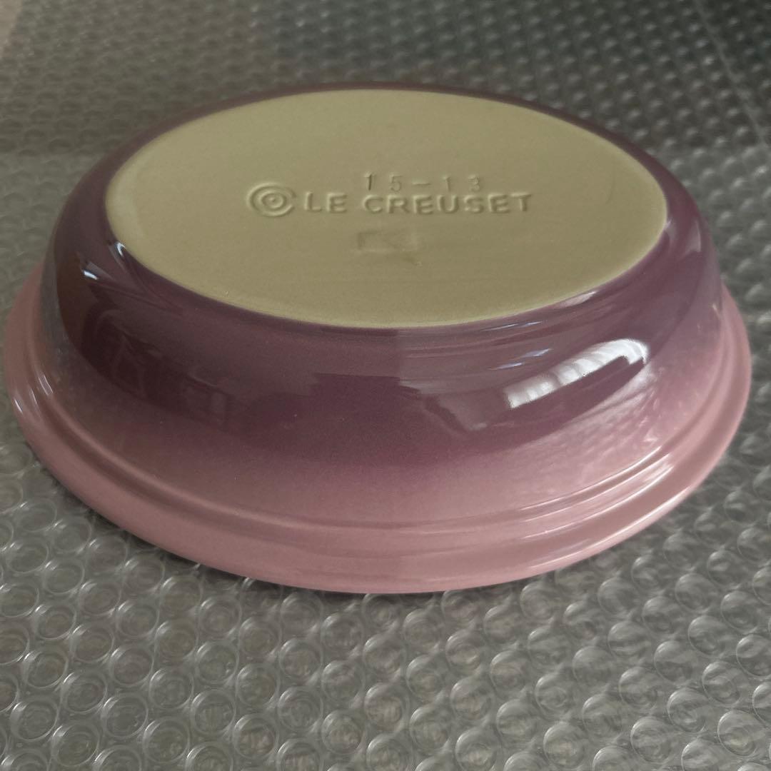 ル・クルーゼ★メゾンドパリ★パイディッシュ・プレート19センチ★モーヴピンク