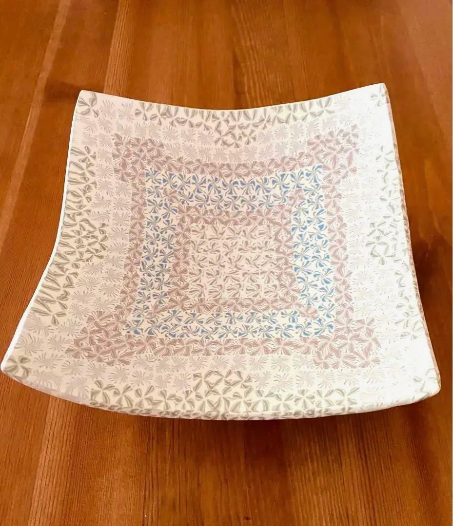 長江哲男　高台皿　　民藝