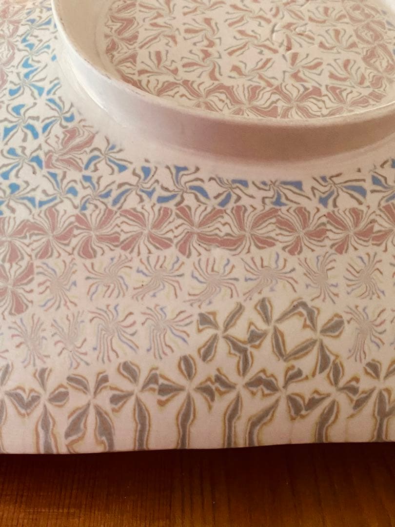 長江哲男　高台皿　　民藝