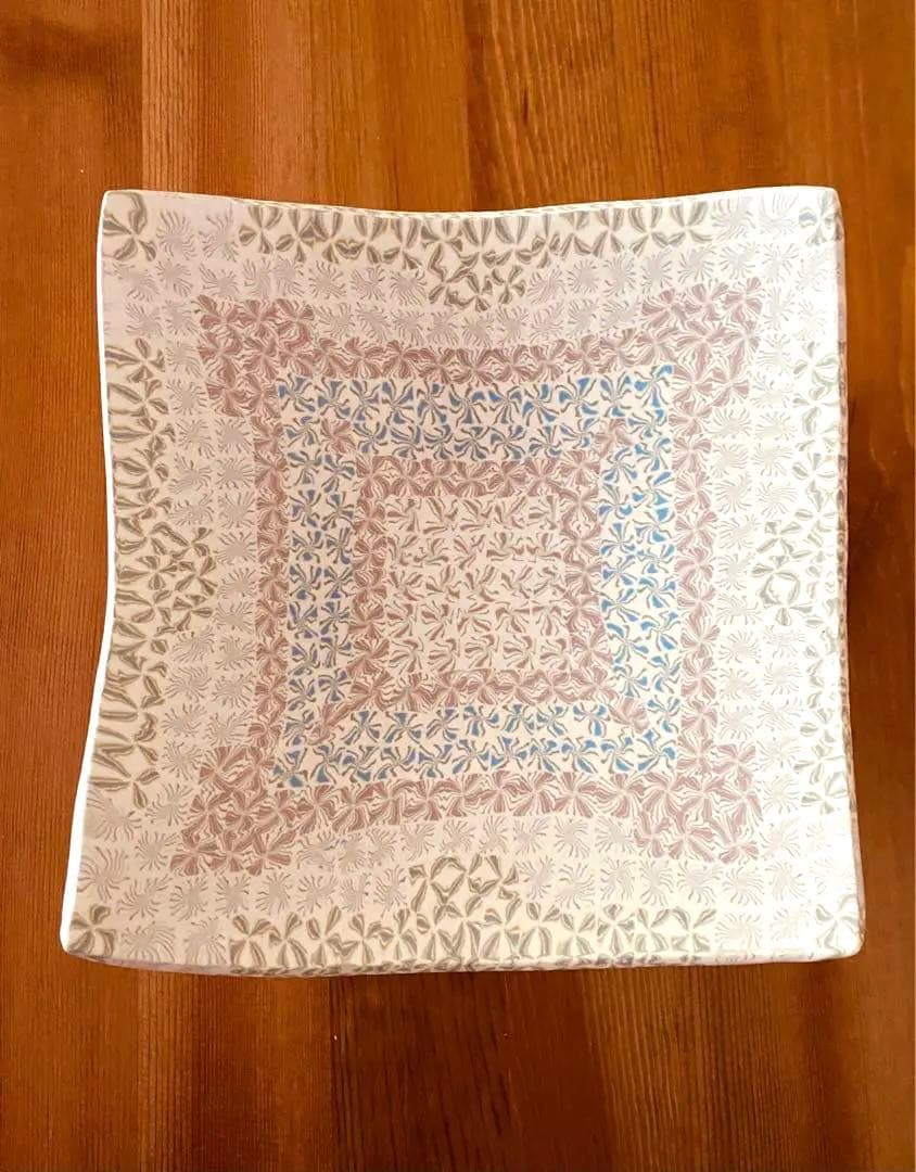 長江哲男　高台皿　　民藝