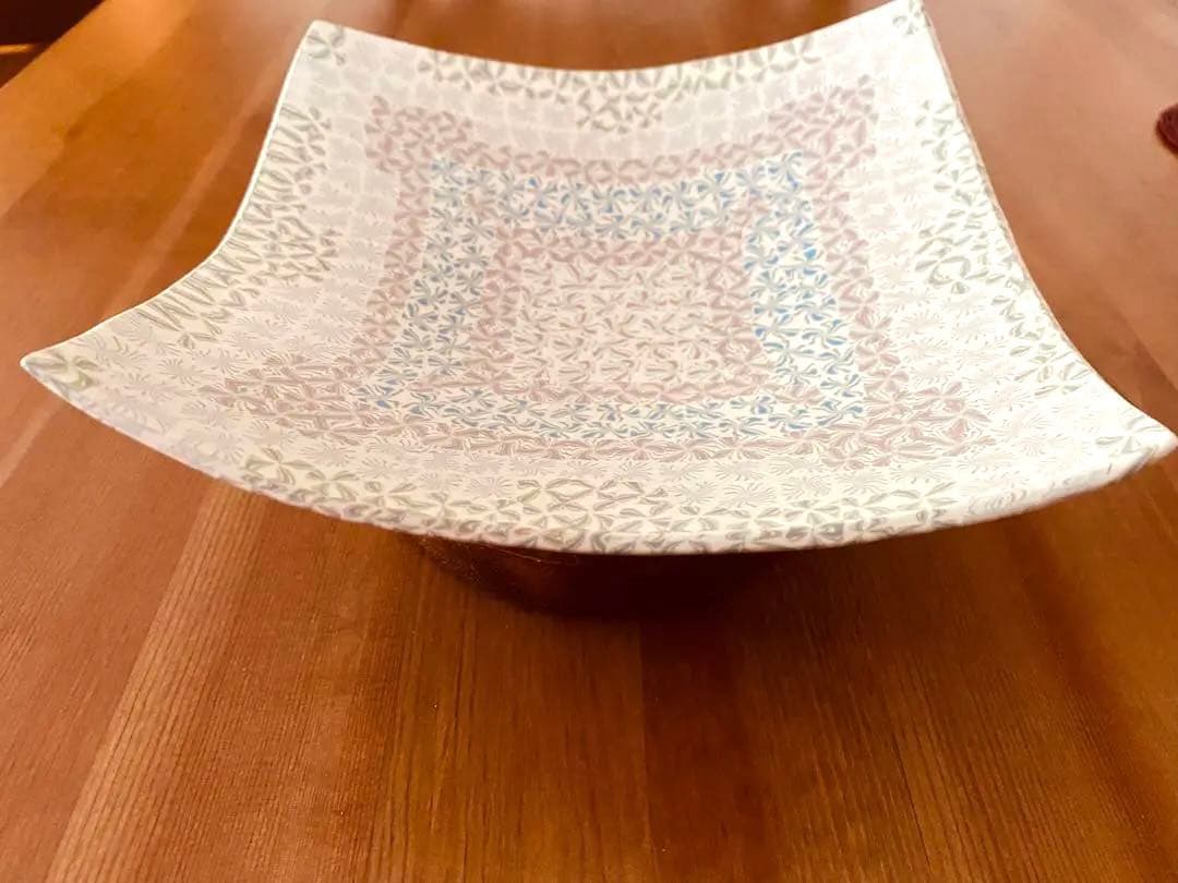 長江哲男　高台皿　　民藝