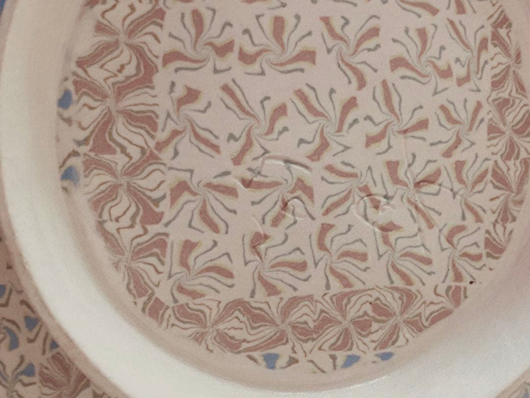 長江哲男　高台皿　　民藝