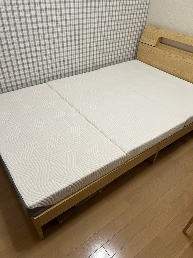 希少極美品Tempur PLIMA 三つ折マットレス(SD8cm厚)