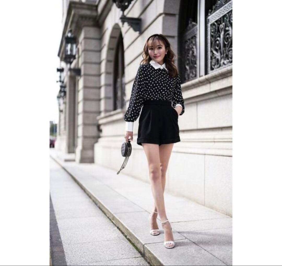 akinyan　激レア❣️ sheller ドットシャツオールインワン