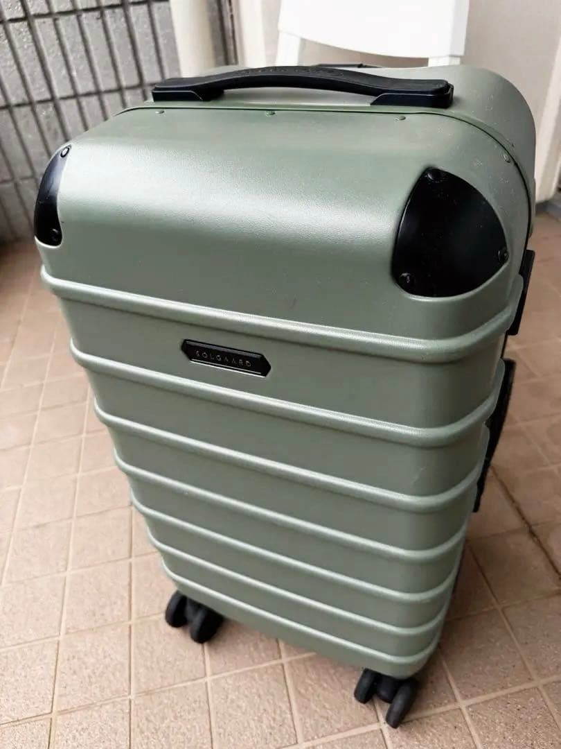 【中古】SOLGAARD ソルガード60L 時短スーツケース グリーン 随時値引