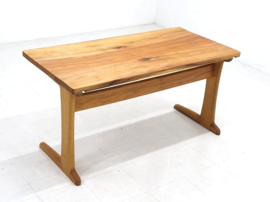 展示品　チェスナット材　無垢材　オイル仕上げ　デスク　書斎机　勉強机　北欧　高級