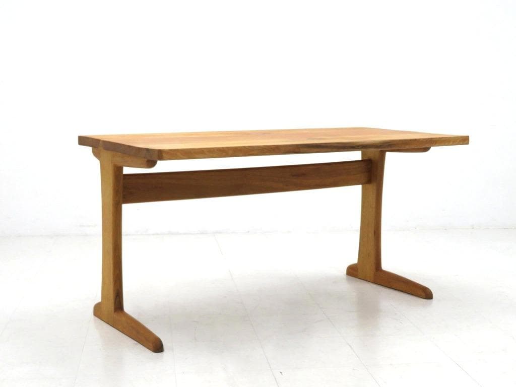 展示品　チェスナット材　無垢材　オイル仕上げ　デスク　書斎机　勉強机　北欧　高級