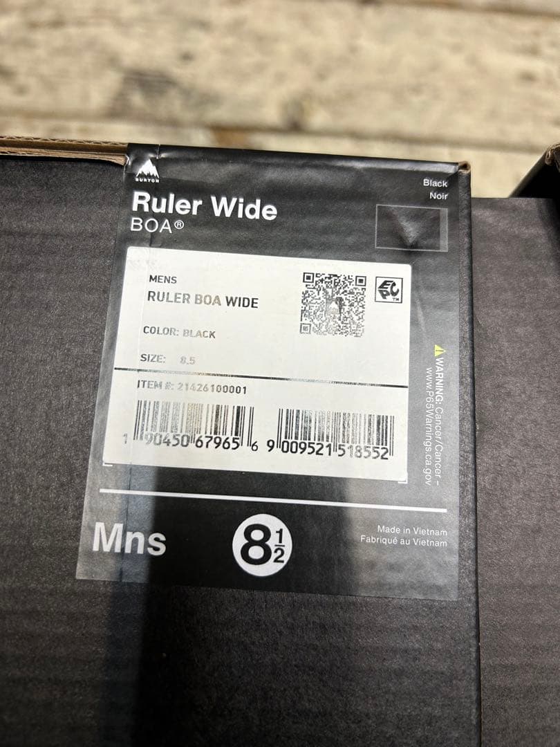 【新品】BURTON Ruler Wide BOA 24-25モデル最安値❗️