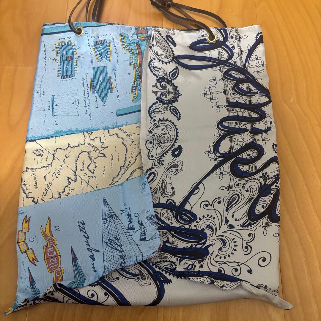 manipuri マニプリ　リバーシブルプリントトートバッグL