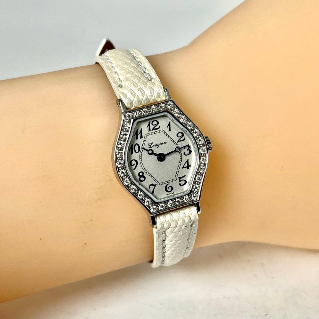 【極美品/稼働】ロンジン ラ・ヴィソント L5.184.0 ダイヤベゼル 腕時計