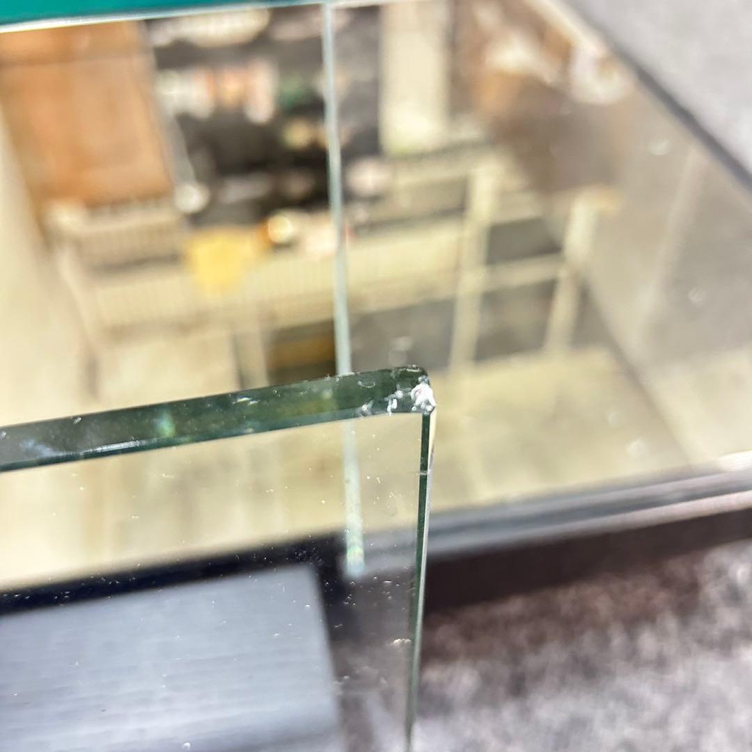 GLAS ITALIA リビングテーブル ガラス張り おしゃれ 家具 d5267