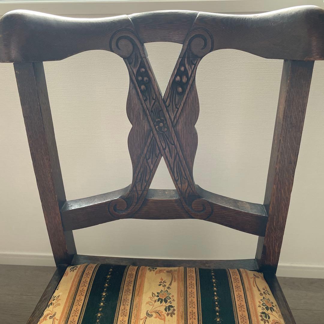 アンティークチェア イス チェア フランス ヨーロッパ 木製　ダイニングチェア①