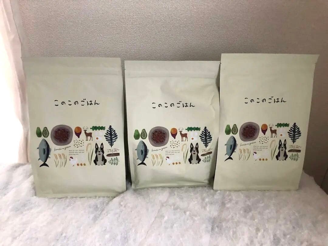 日曜日までお値下げ中　　このこのごはん　1キロ3袋　コノコトトモニ