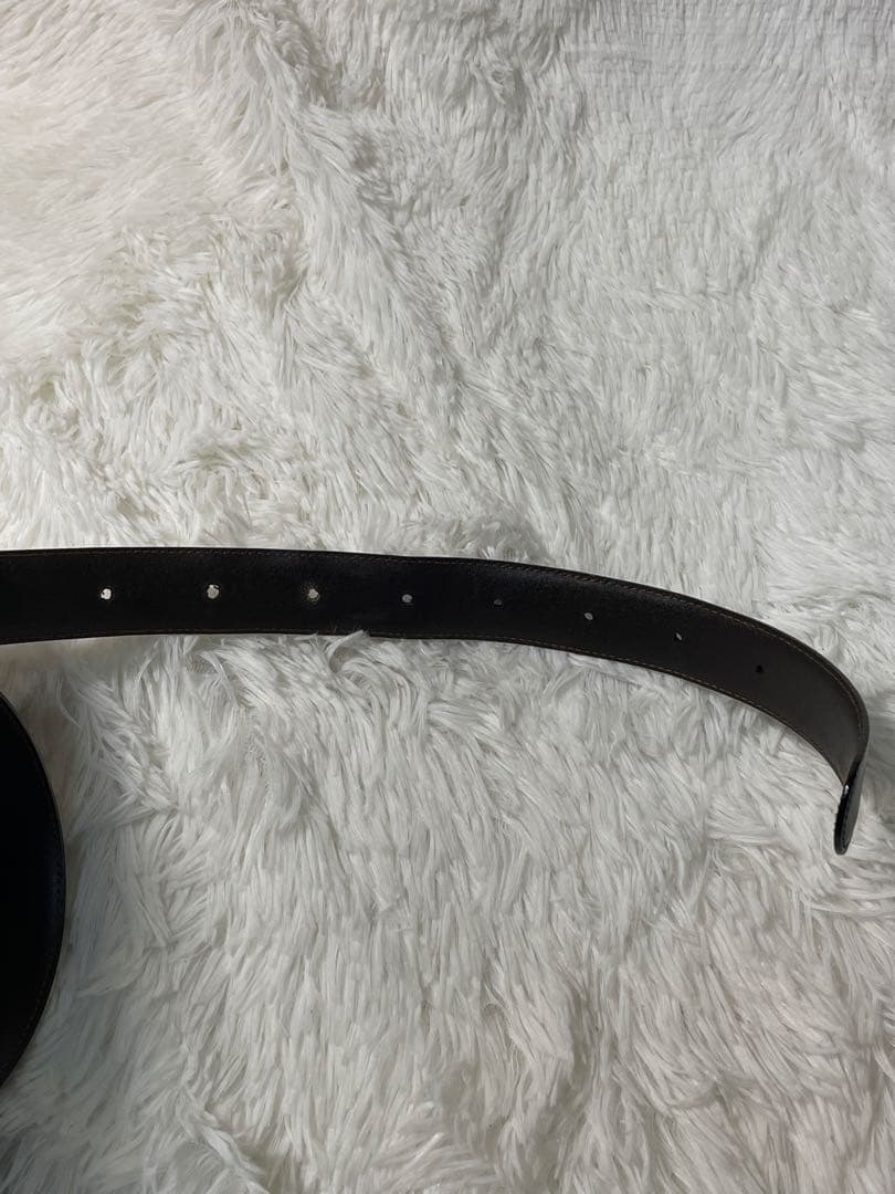 MONTBLANC モンブラン 本革　レザーベルト 黒 ゴールド金具