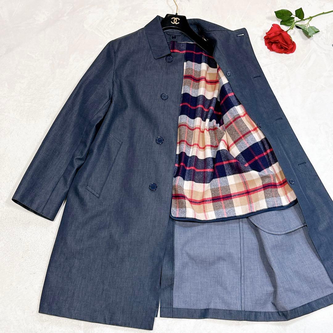 新品同様✨　マッキントッシュ　ステンカラーコート　ライナー　デニム調　42