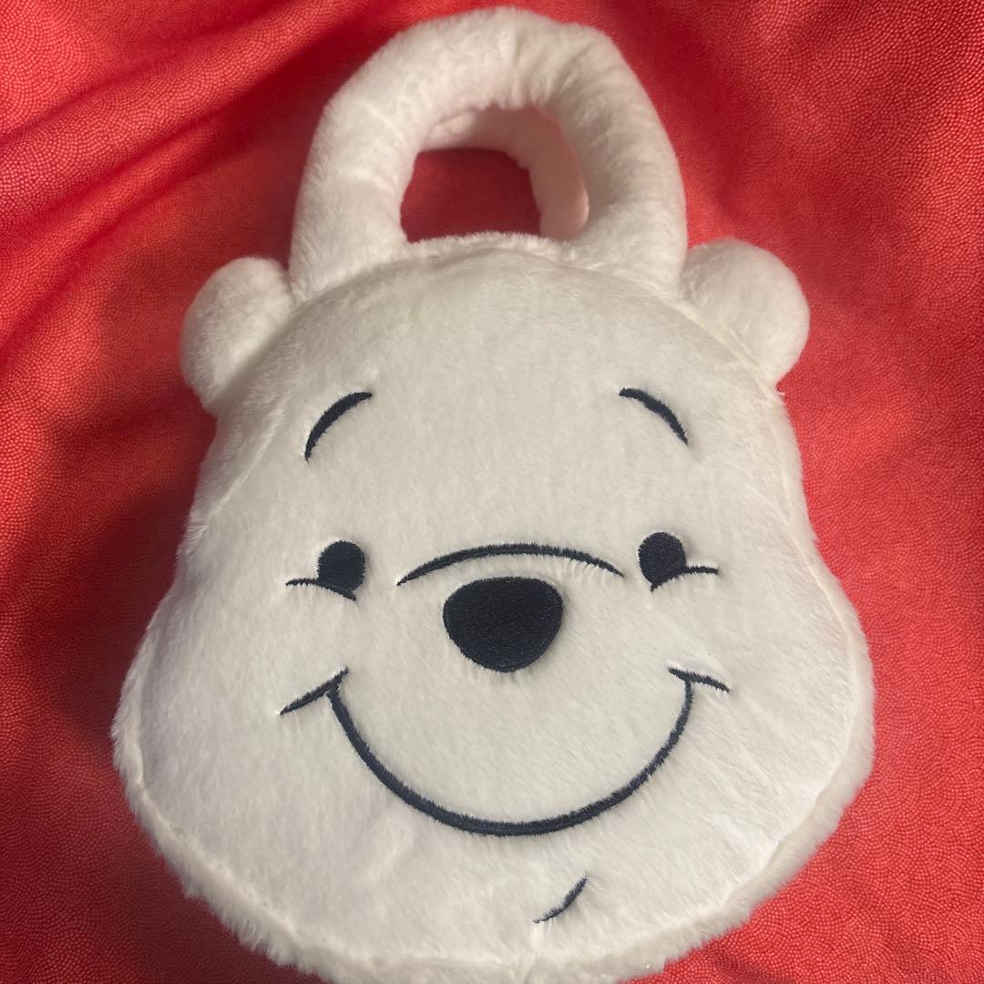 PEARLY GATES プーさん　バック　フェイクファー白　100周年記念