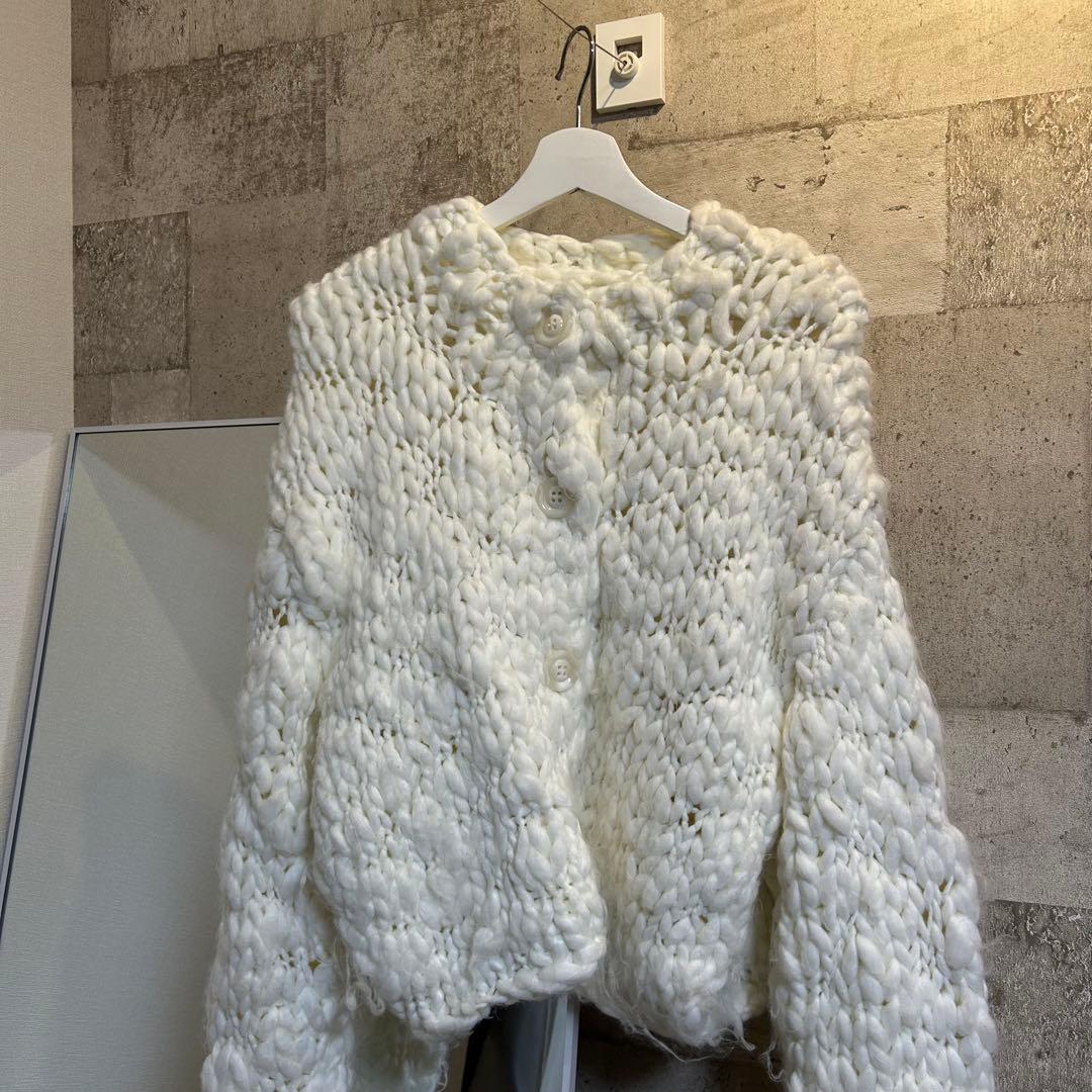 maison special ハンドスラブニットカーディガン