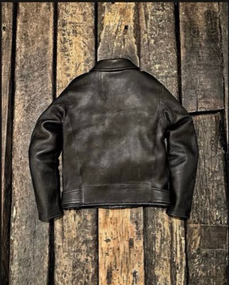 Fine Creek & Co. ワピチ（鹿）レザー ライダースジャケット 42