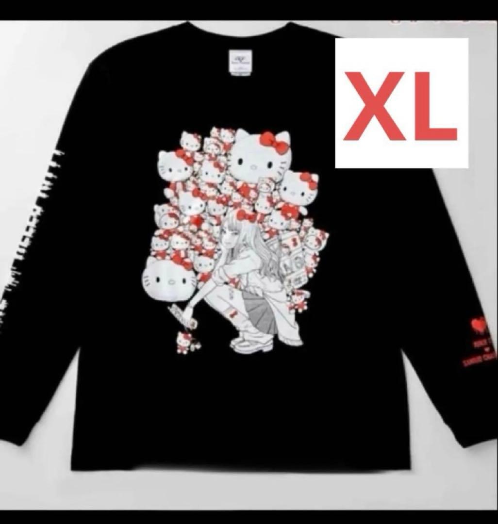 日本限定 ギャル富江×ハローキティ XL ロン Tシャツ伊藤潤二×サンリオ 長袖