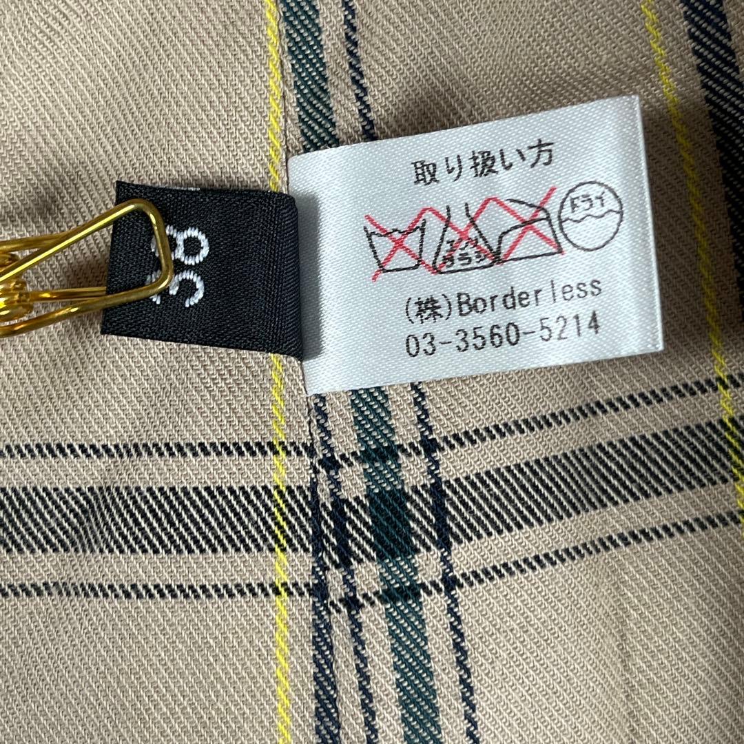 GRENFELL グレンフェル 英国製 裏地チェック ステンカラーコート 38M