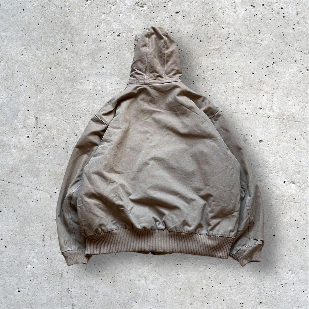【00s】carharttアクティブジャケット　ダック地　身幅広め　フェード