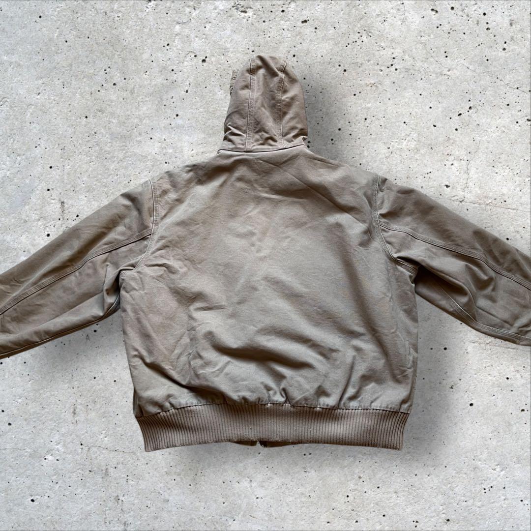 【00s】carharttアクティブジャケット　ダック地　身幅広め　フェード