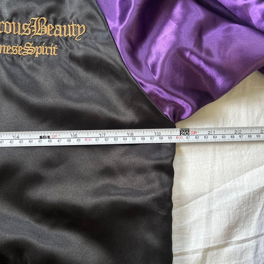 抜刀娘 スカジャン リバーシブル サテンジャケット XL