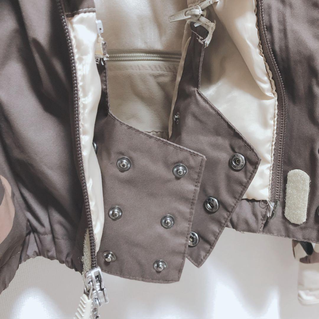 DC　スキージャケット　ボード　ジップアップ　迷彩柄　ポケット　フード　L