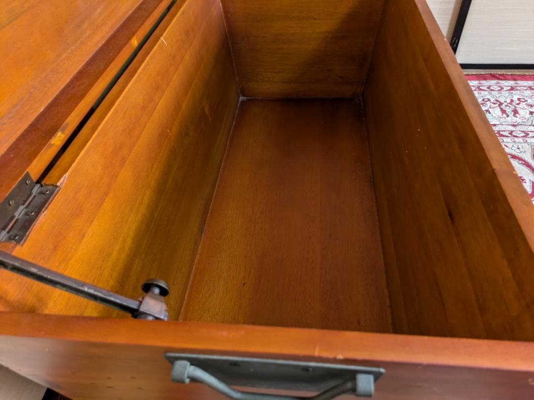 ビンテージレトロ木製コンテナ-トランクBOXビッグ　レア