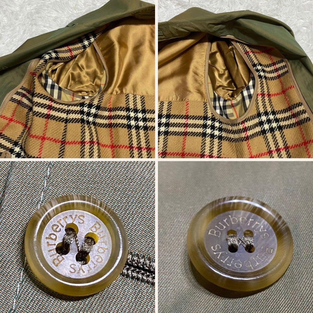 【希少】【高級】Burberry's・トレンチコート・玉虫色・ライナー付き