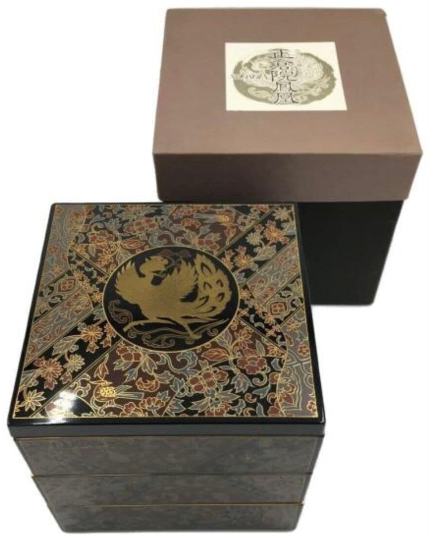 新品未使用 正倉院鳳凰 三段重