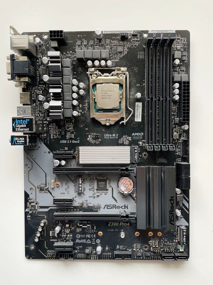 マザーボード Intel core i5-9400f z390 pro4