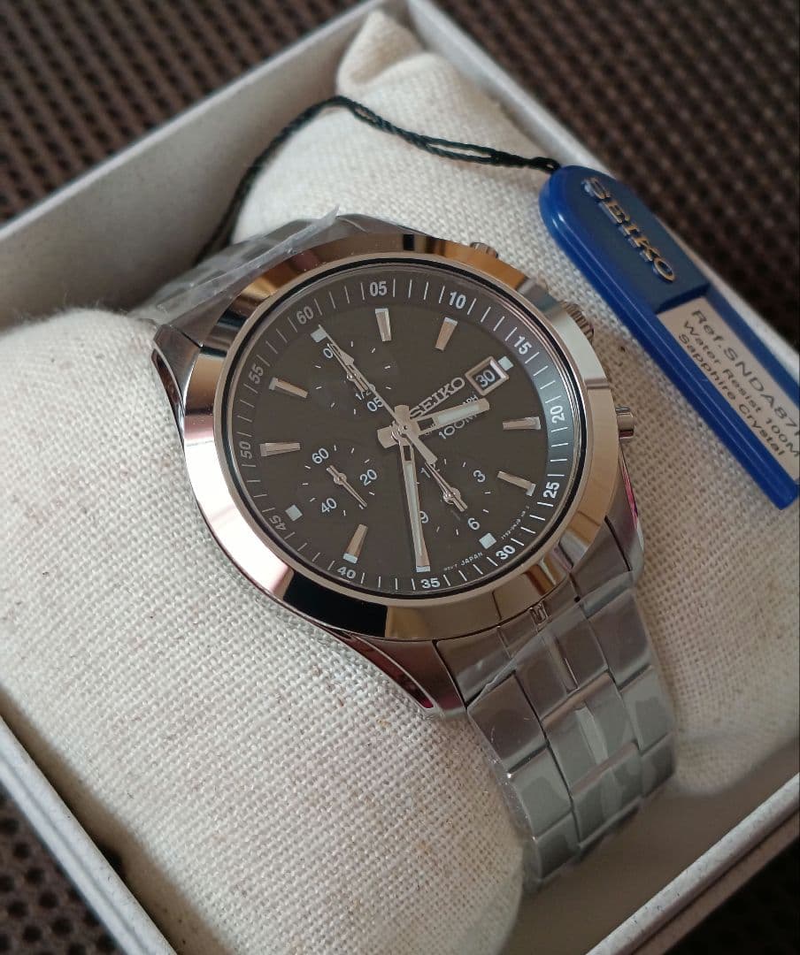 新品♪サファイアガラス！ SEIKO セイコー クロノグラフ SNDA87P1